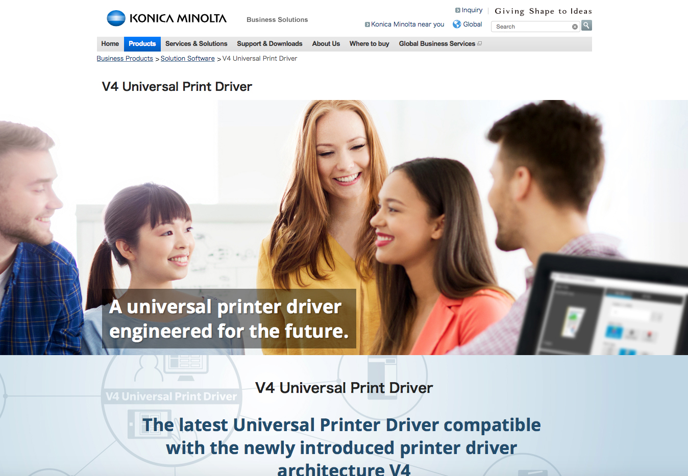 KONICA MINOLTA V4 Universal Print Driver